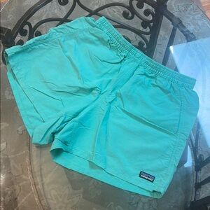 Patagonia Teal Barely There Baggies M